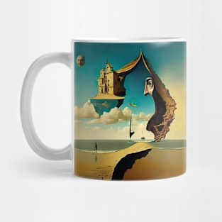 [AI Art] Distant escape, inspired by the works of a surrealist master Mug